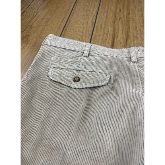 Woolrich Corduroy Pants Mens 36x30 Khaki Pleated Leg Suit Pants Cotton Straight - Picture 14 of 16
